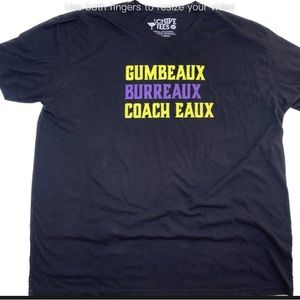 Chive Chivery LSU Tigers Gumbeaux Burreaux Coach Eaux T-shirt